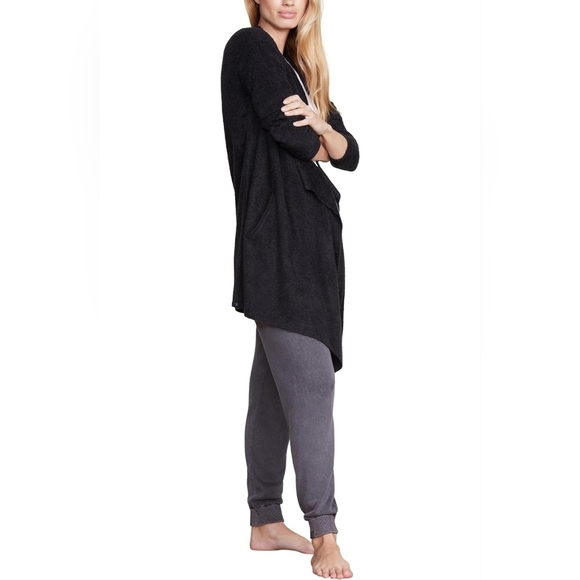 Barefoot Dreams CozyChic Lite Island Wrap In Black Size S/M - Picture 2 of 16
